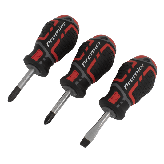Premier GripMAX® Stubby Screwdriver Set 3pc