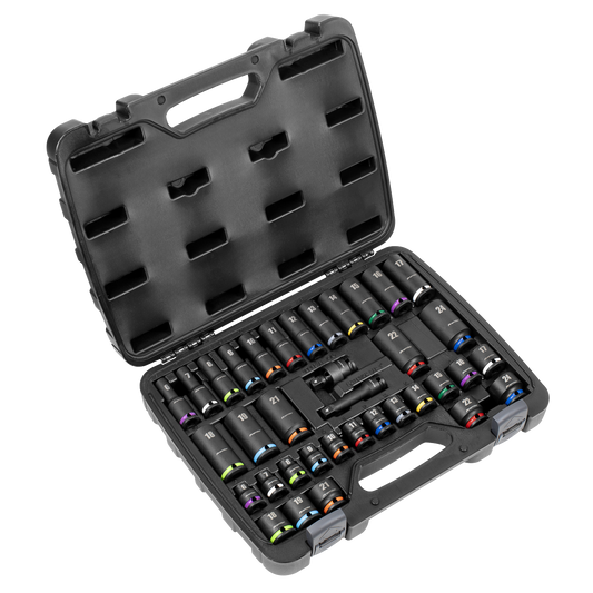 Premier Impact Socket Set 3/8"Sq Drive 36pc