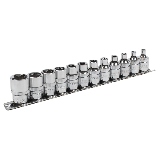 Premier TRX-Star* Socket Set 3/8"Sq Drive E4-E20 12pc