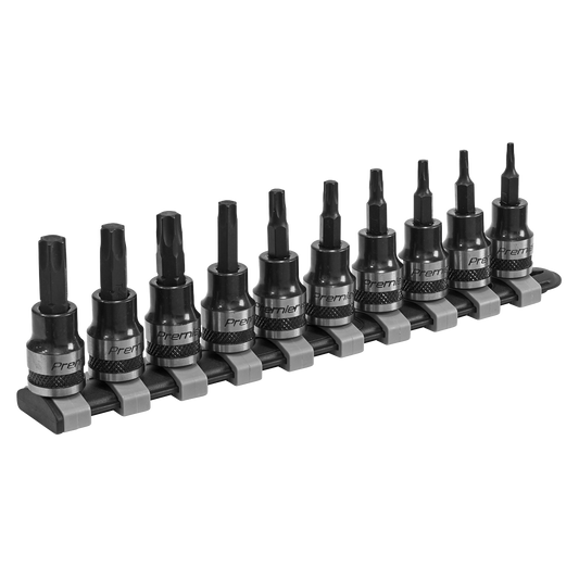 Premier Black TRX-Star* Socket Bit Set 3/8"Sq Drive 10pc
