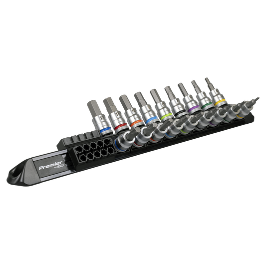Premier Platinum Series Hex & TRX-Star* Socket Bit Set 3/8"Sq Drive 18pc