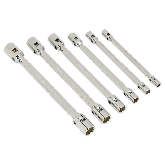 Premier Double Flexi-Head Socket Spanner Set 6pc