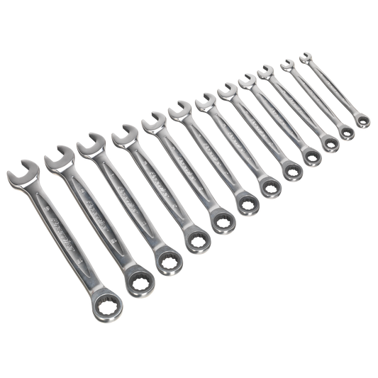 Premier Platinum Combination Ratchet Spanner Set 12pc