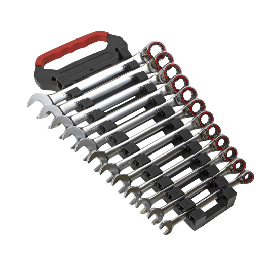 Premier Platinum Reversible Ratchet Combination Spanner Set 12pc