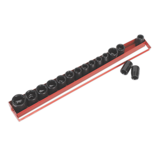 Premier Metric/Imperial Impact Socket Set 1/2"Sq Drive 16pc