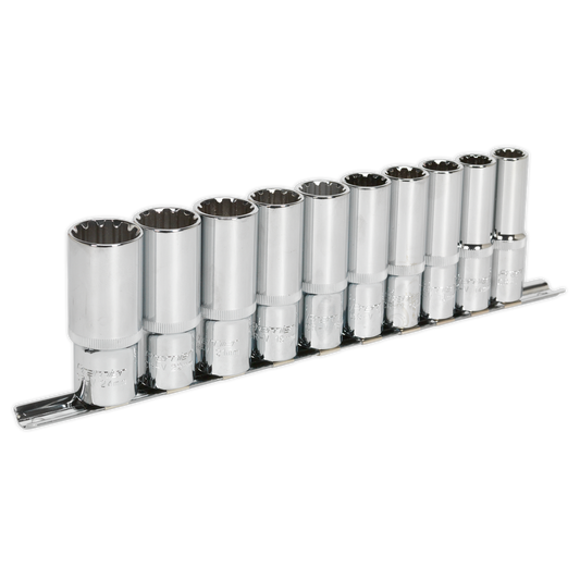 Premier Total Drive® Deep Socket Set 1/2"Sq Drive 10pc