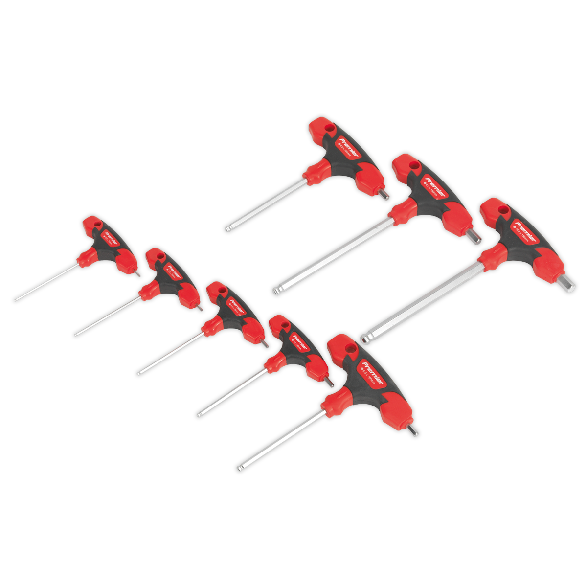 Premier T-Handle Ball-End Hex Key Set 8pc