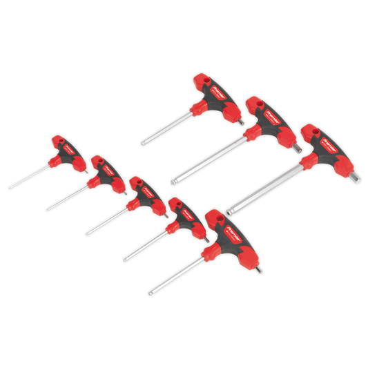 Premier T-Handle Ball-End Hex Key Set 8pc