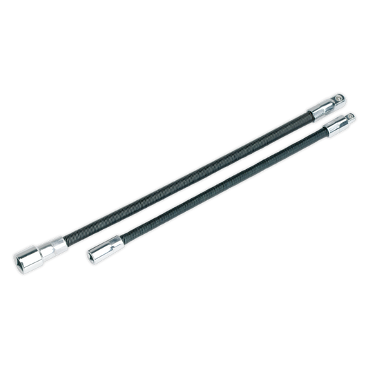 Premier Flexible Extension Adaptor Set 1/4"Sq x 254mm & 3/8"Sq x 305mm 2pc