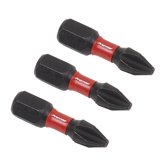 Premier Phillips Impact Power Tool Bits #2 x 25mm 3pc