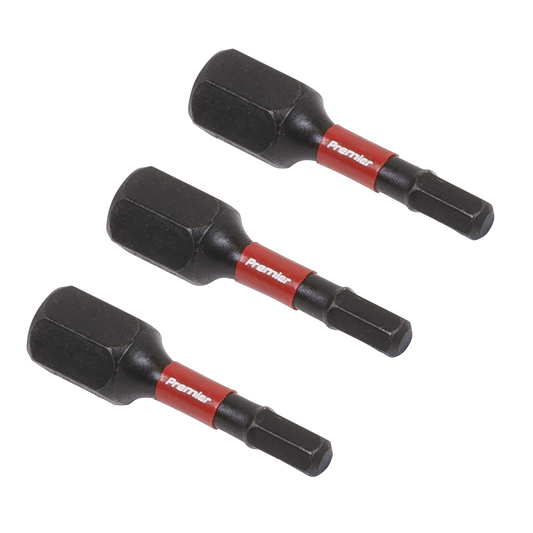 Premier Hex Impact Power Tool Bits 3 x 25mm 3pc