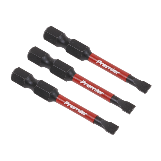 Premier Slotted Impact Power Tool Bits 4.5 x 50mm 3pc