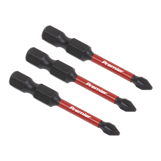 Premier Phillips Impact Power Tool Bits #1 x 50mm 3pc