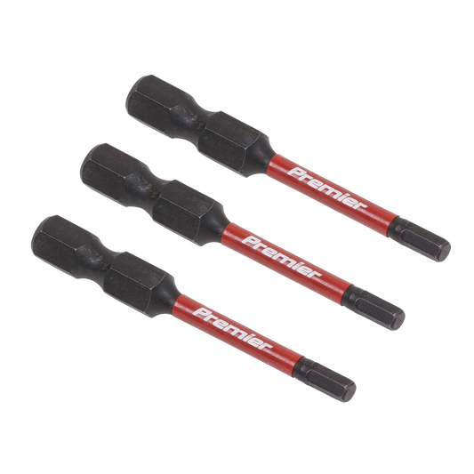 Premier Hex Impact Power Tool Bits 3 x 50mm 3pc