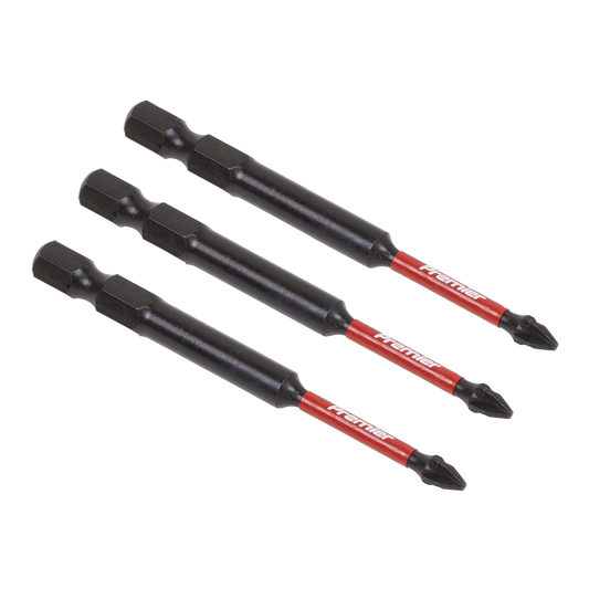 Premier Pozi Impact Power Tool Bits #1 x 75mm 3pc