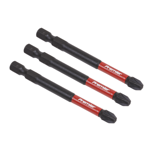 Premier Pozi Impact Power Tool Bits #3 x 75mm 3pc