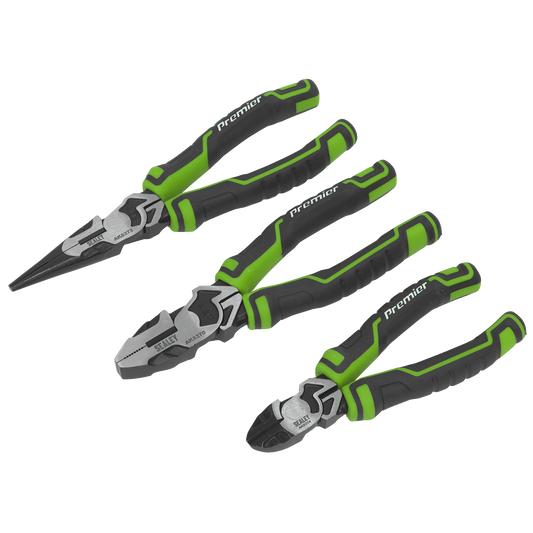Premier High Leverage Pliers Set 3pc - Green