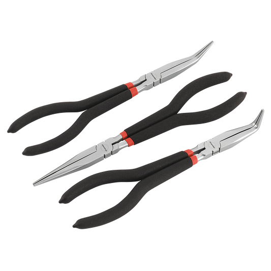 Premier Needle Nose Pliers Set Ni-Fe Finish 280mm 3pc