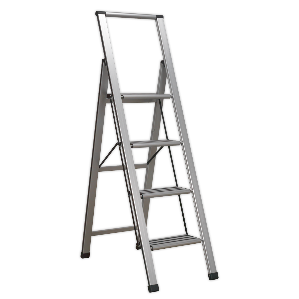 Aluminium Professional Folding Step Ladder 4-Step 150kg Capacity - EN 1483