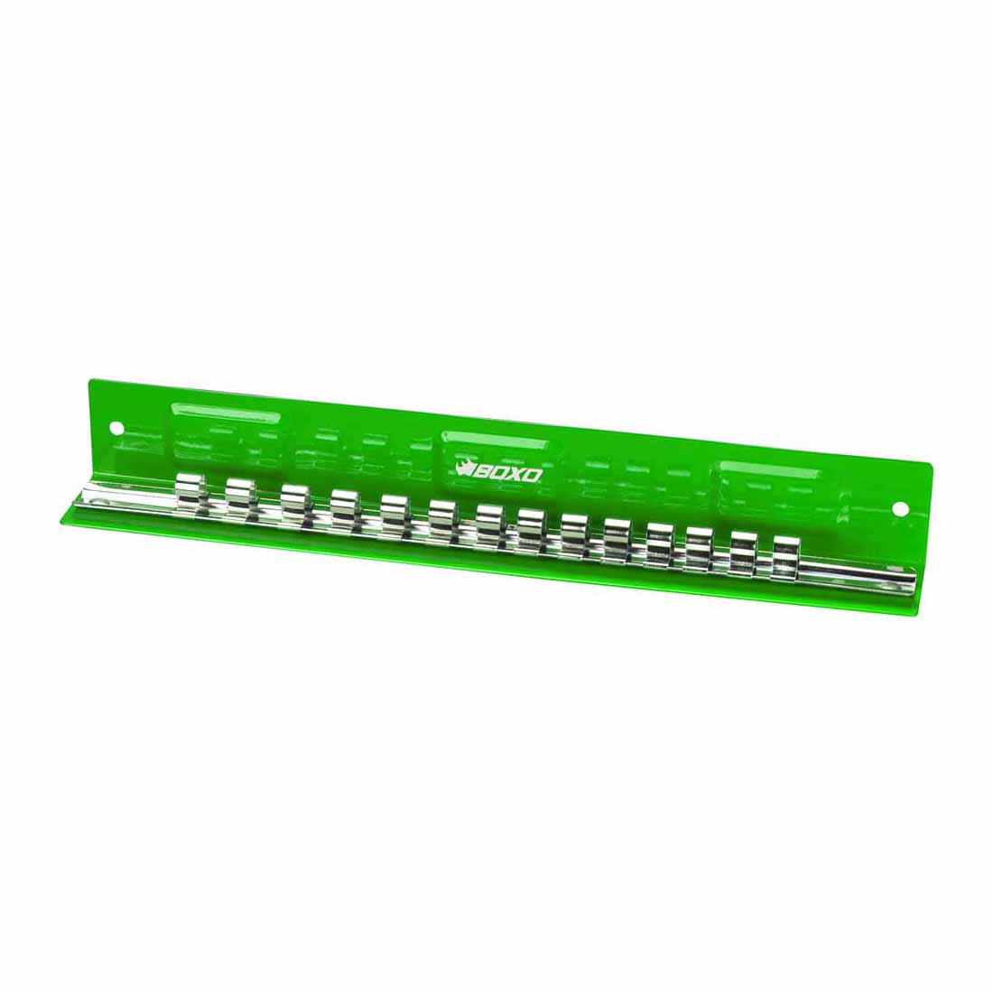 BOXO 14Pc 3/8" Magnetic  L-Type Socket Tray - Green or Red