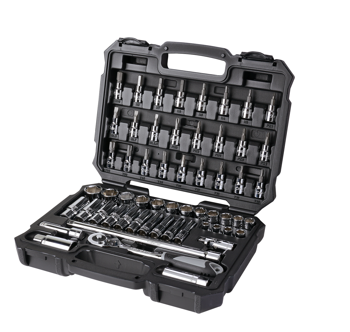BOXO BLACK SERIES 57Pc 3/8" Master Socket Set