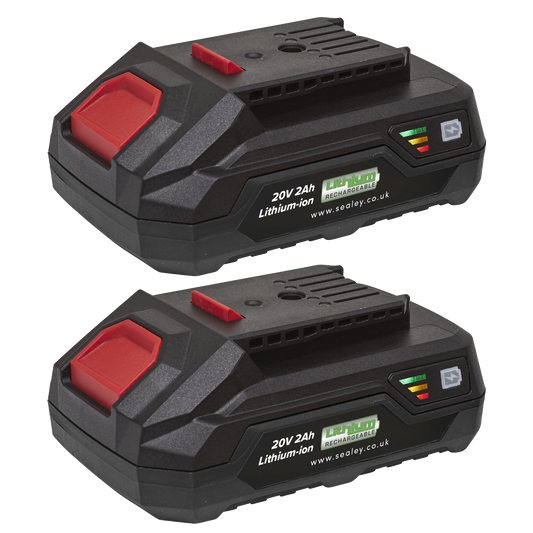 SV20 Series Power Tool Battery 20V 2Ah - Pack of 2