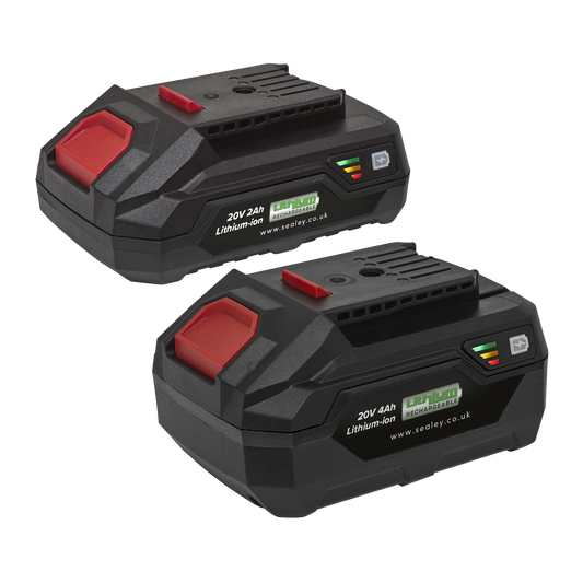 SV20 Series Power Tool Battery 20V 2Ah & 4Ah - Pack of 2