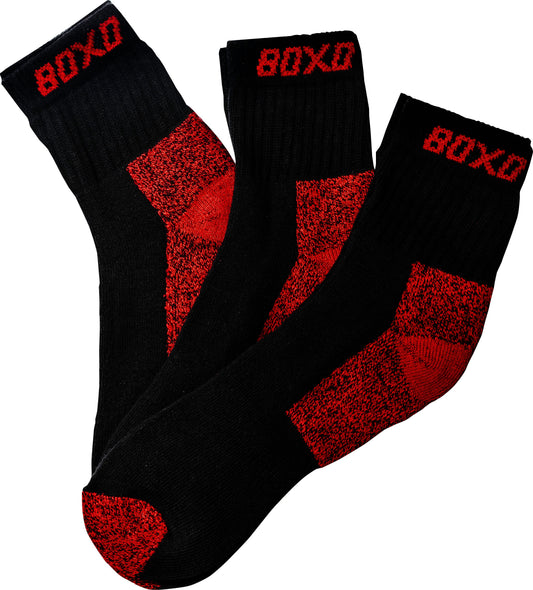 BOXO WorkWear 3Pk Sport Socks - Various Sizes Available