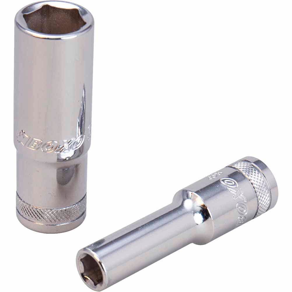 BOXO 13Pc 1/4" 6PT Deep Socket Set (4mm to 14mm)