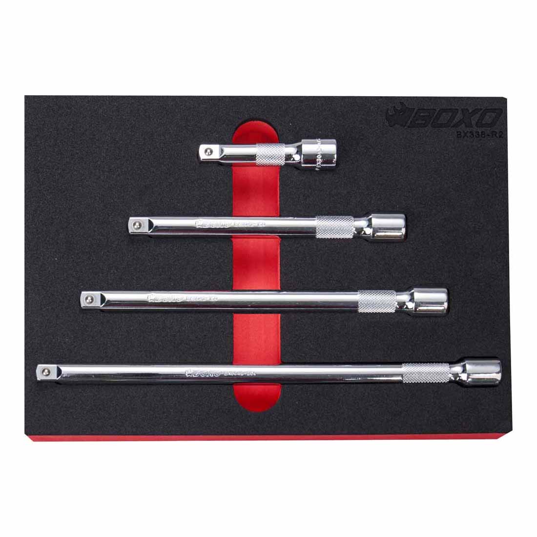BOXO 4Pc 3/8" Extension Set