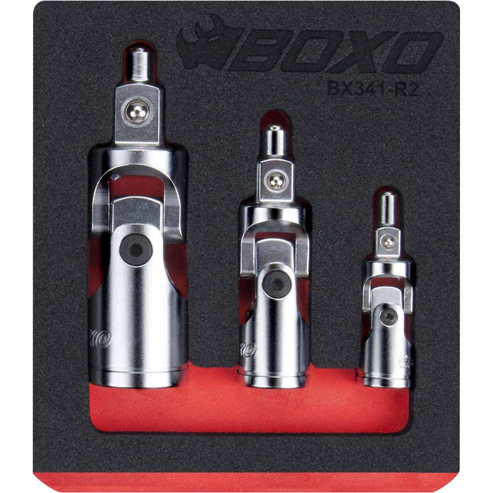 BOXO 3Pc Magnetic Universal Joint Set