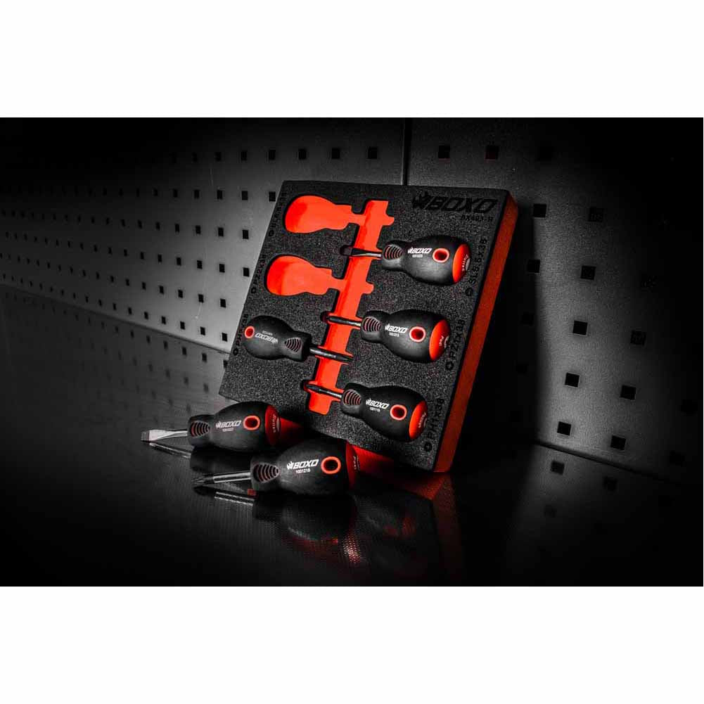 BOXO 6Pc Stubby Screwdriver Set