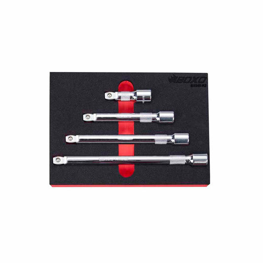 BOXO 4Pc 1/2" Wobble Extension Set
