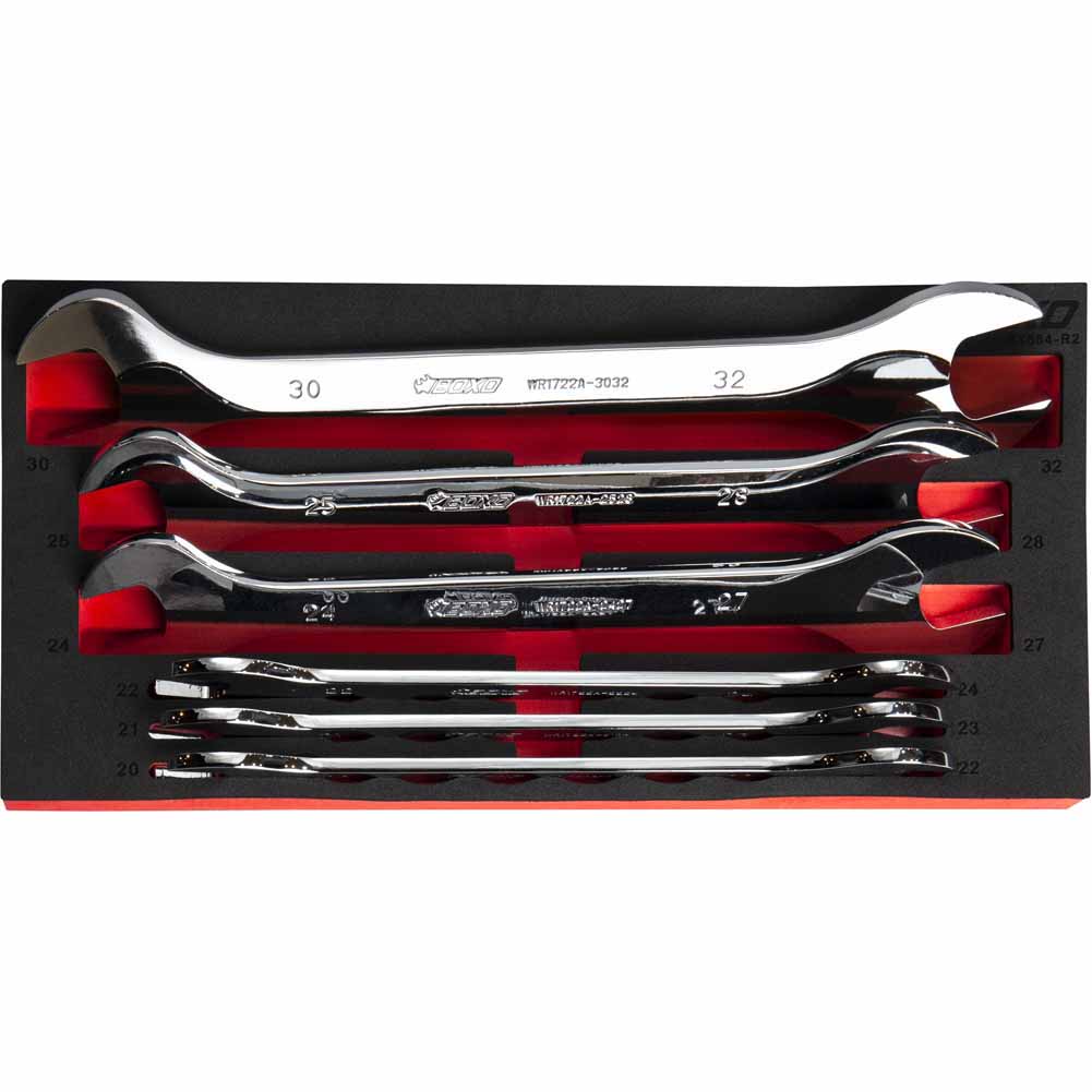 BOXO 6Pc Ultra Thin Double Open-Ended Spanner Set (20mm to 32mm)