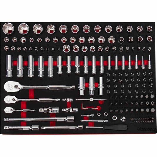 BOXO 171Pc 1/4", 3/8"& 1/2" Master Socket Set