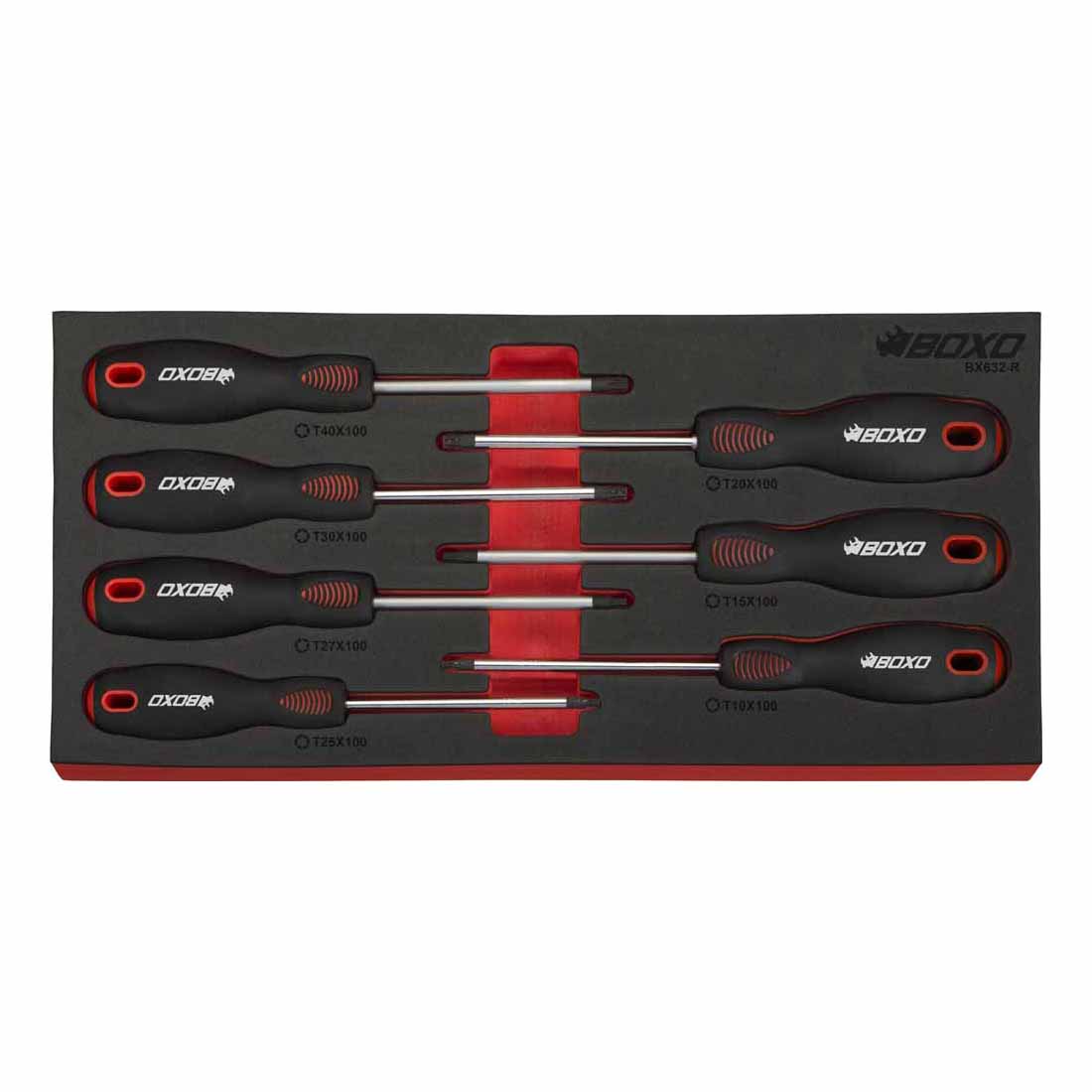 BOXO 7Pc Torx Screwdriver Set In EVA Foam