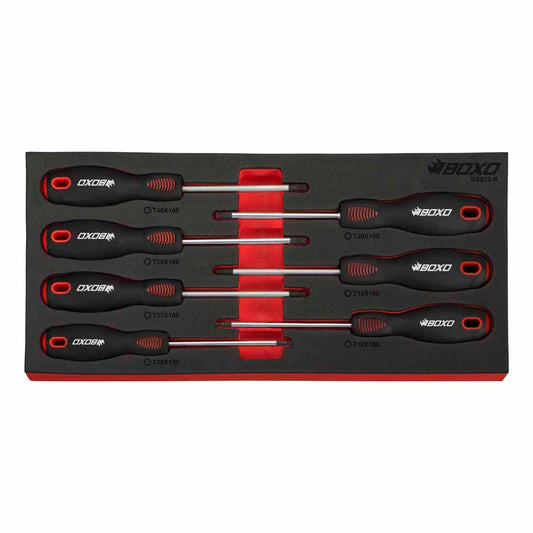 BOXO 7Pc Torx Screwdriver Set In EVA Foam