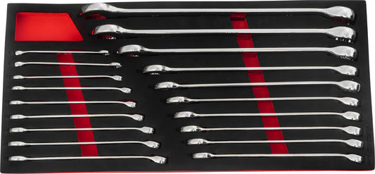 BOXO 19Pc Master XL Flank Drive Combination Spanner Set
