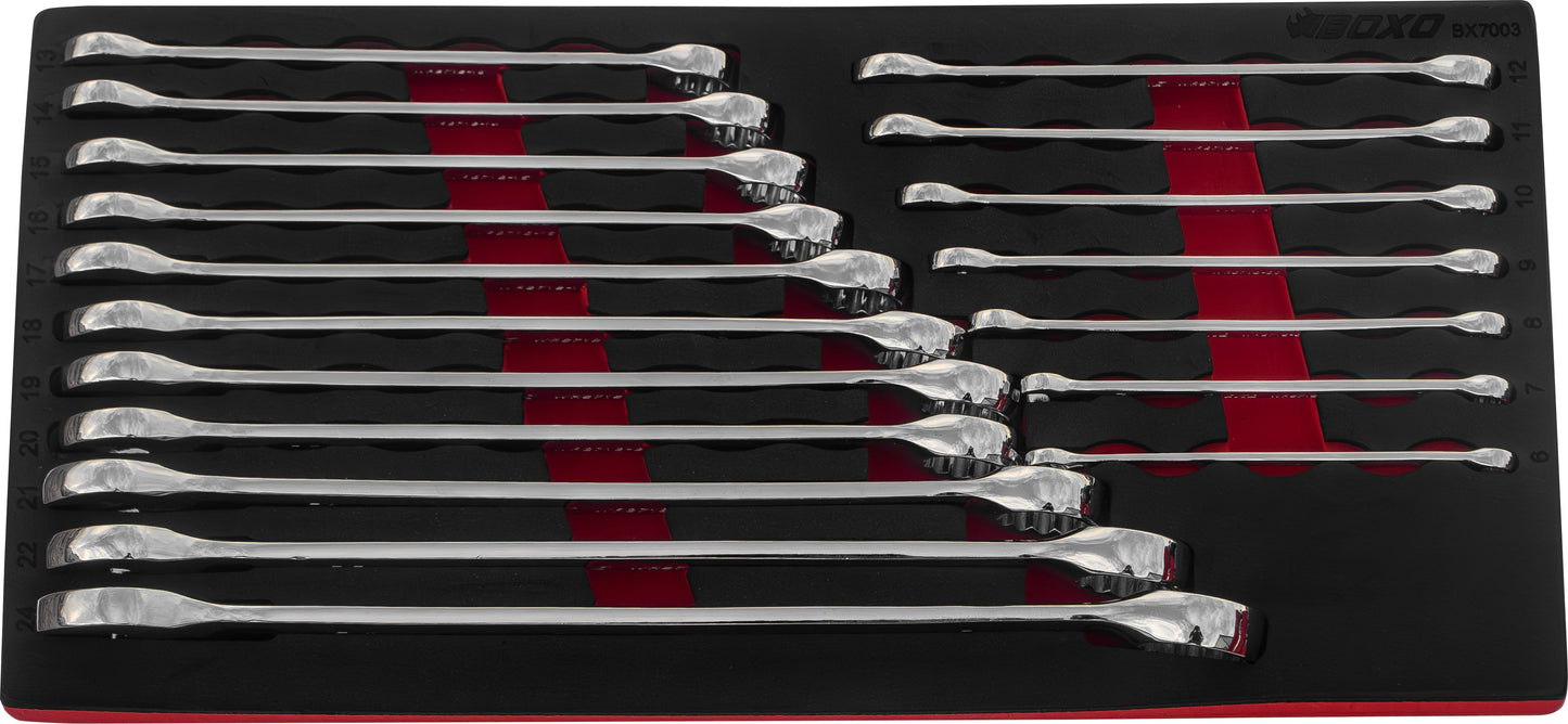 BOXO 18Pc Combination Spanner Set