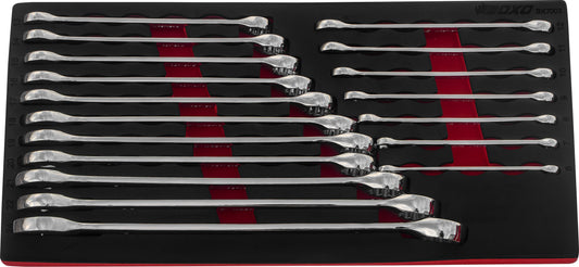 BOXO 18Pc Combination Spanner Set