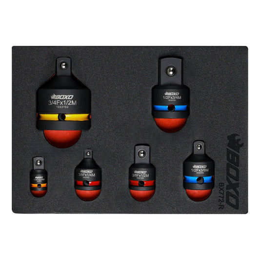 BOXO 6Pc Adapter Set in EVA Foam