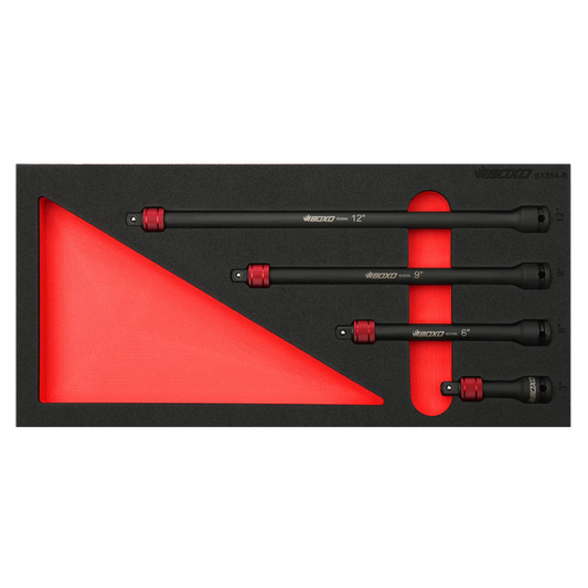 BOXO 4Pc 3/8" Impact Extension Set With Quick Release