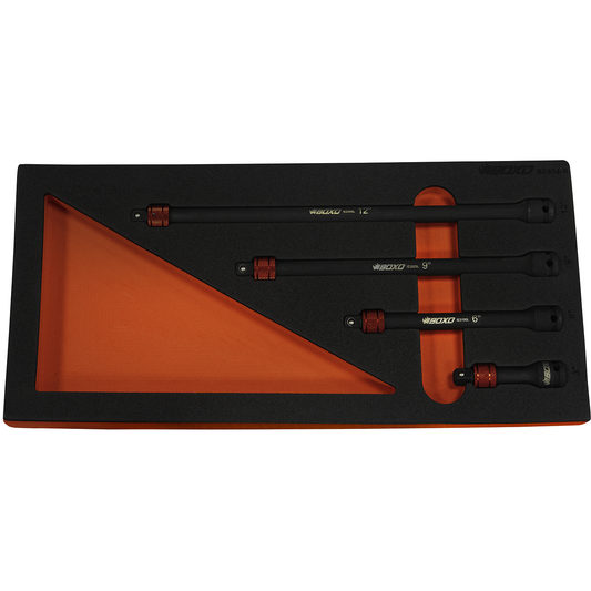 BOXO 4Pc 3/8" Impact Extension Set With Quick Release