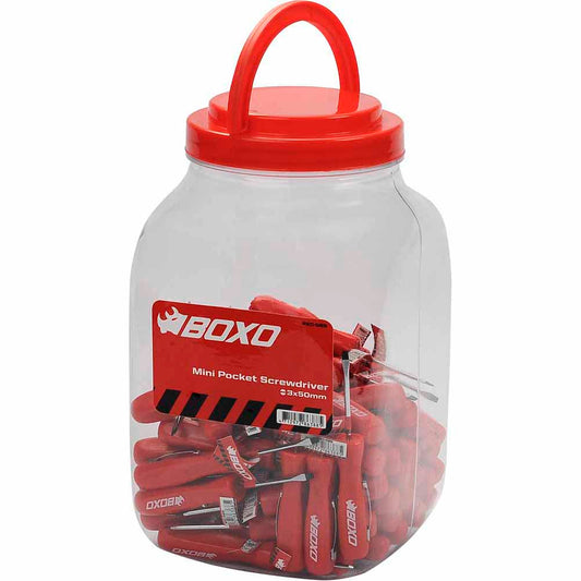 BOXO Mini Pocket Screwdriver Set - 100Pc Jam Jar
