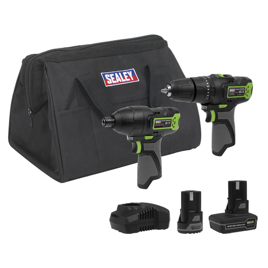 2 x SV10.8 Series Cordless Power Tool Kit 10.8V - 2 Batteries