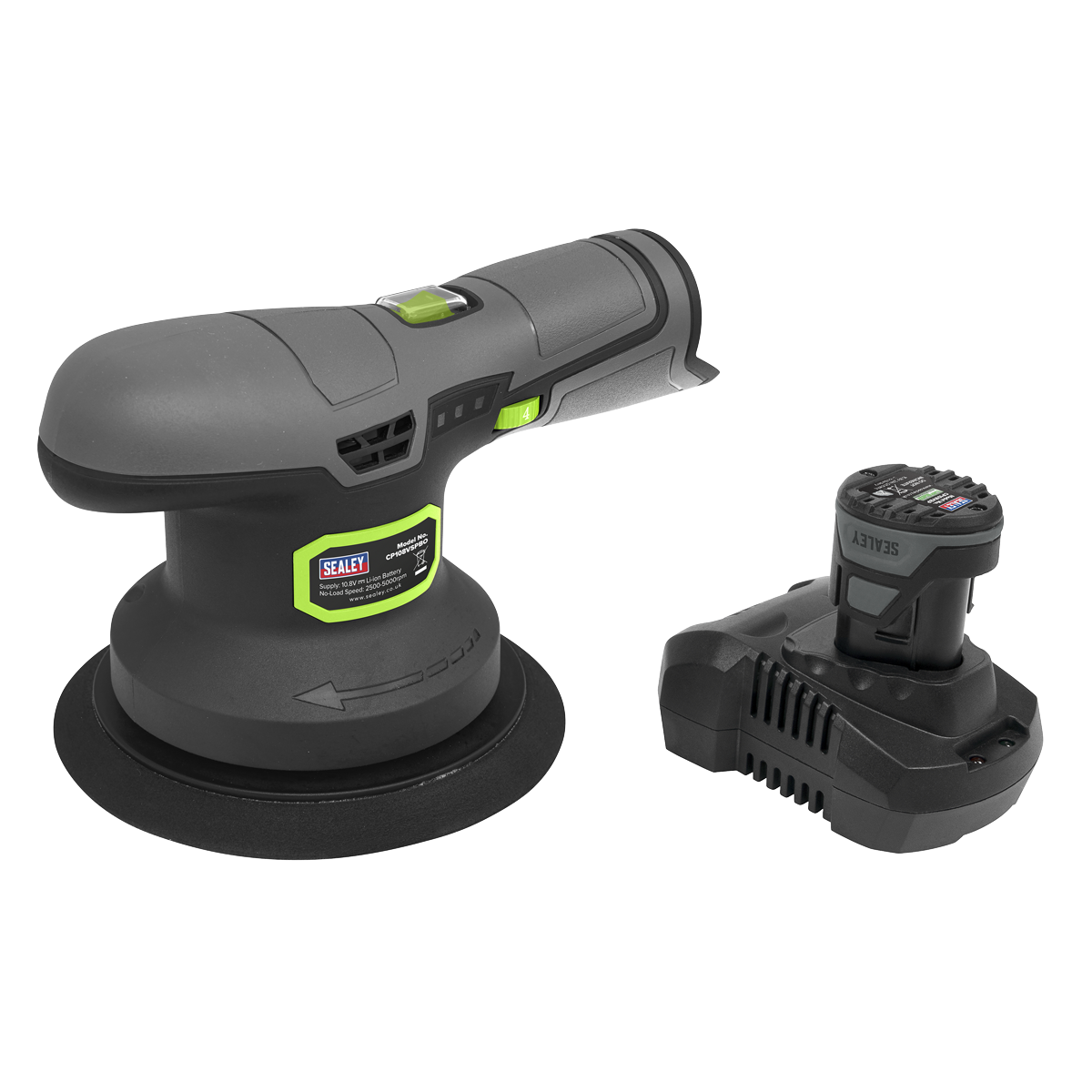 SV10.8 Series 150mm Cordless Dual Action Sander/Polisher Kit 10.8V 2Ah