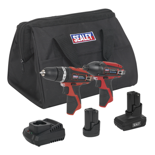 2 x SV12 Series Cordless Power Tool Kit 12V - 2 Batteries