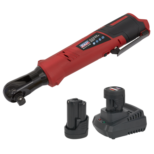 SV12 Series 1/2"Sq Drive Cordless Ratchet Wrench Kit 12V 2Ah - 2 Batteries