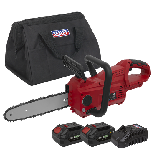 SV20 Series 25cm Cordless Chainsaw Kit 20V 4Ah - 2 Batteries