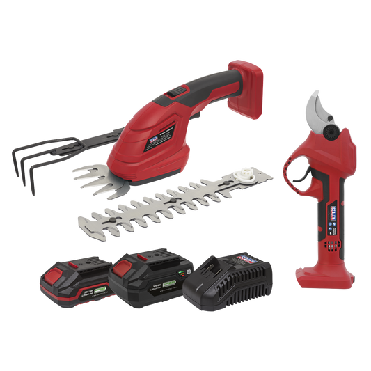 2 x SV20 Series Cordless Power Tool Gardening Kit 20V - 2 Batteries